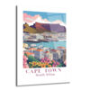 Cape Town Güney Afrika Manzarası Cam Tablo - Glazella