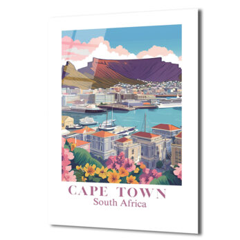 Cape Town Güney Afrika Manzarası Cam Tablo - Glazella Cape Town Güney Afrika Manzarası Cam Tablo - Glazella