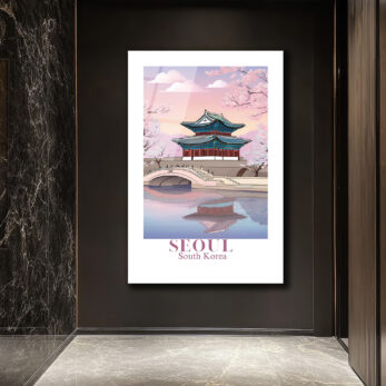 Seul Bahar Esintisi: Gyeongbokgung Sarayı Cam Tablo - Glazella Seul Bahar Esintisi: Gyeongbokgung Sarayı Cam Tablo - Glazella
