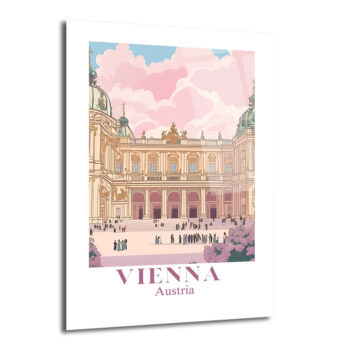 Viyana'nın Büyüsü: Schönbrunn Sarayı Temalı Modern Cam Tablo - Glazella