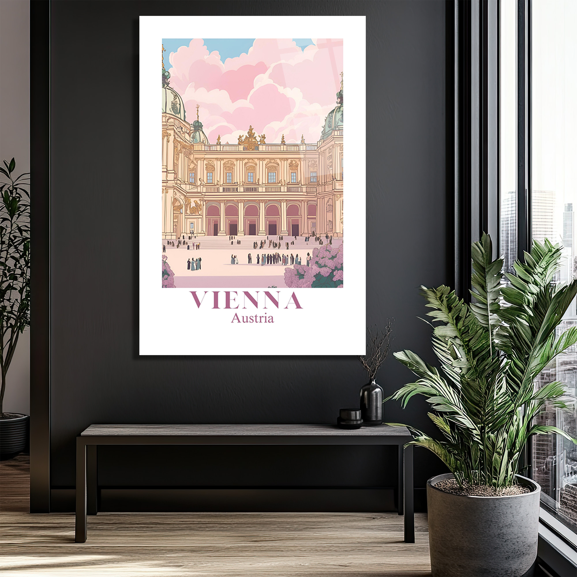 Viyana'nın Büyüsü: Schönbrunn Sarayı Temalı Modern Cam Tablo - Glazella Viyana'nın Büyüsü: Schönbrunn Sarayı Temalı Modern Cam Tablo - Glazella