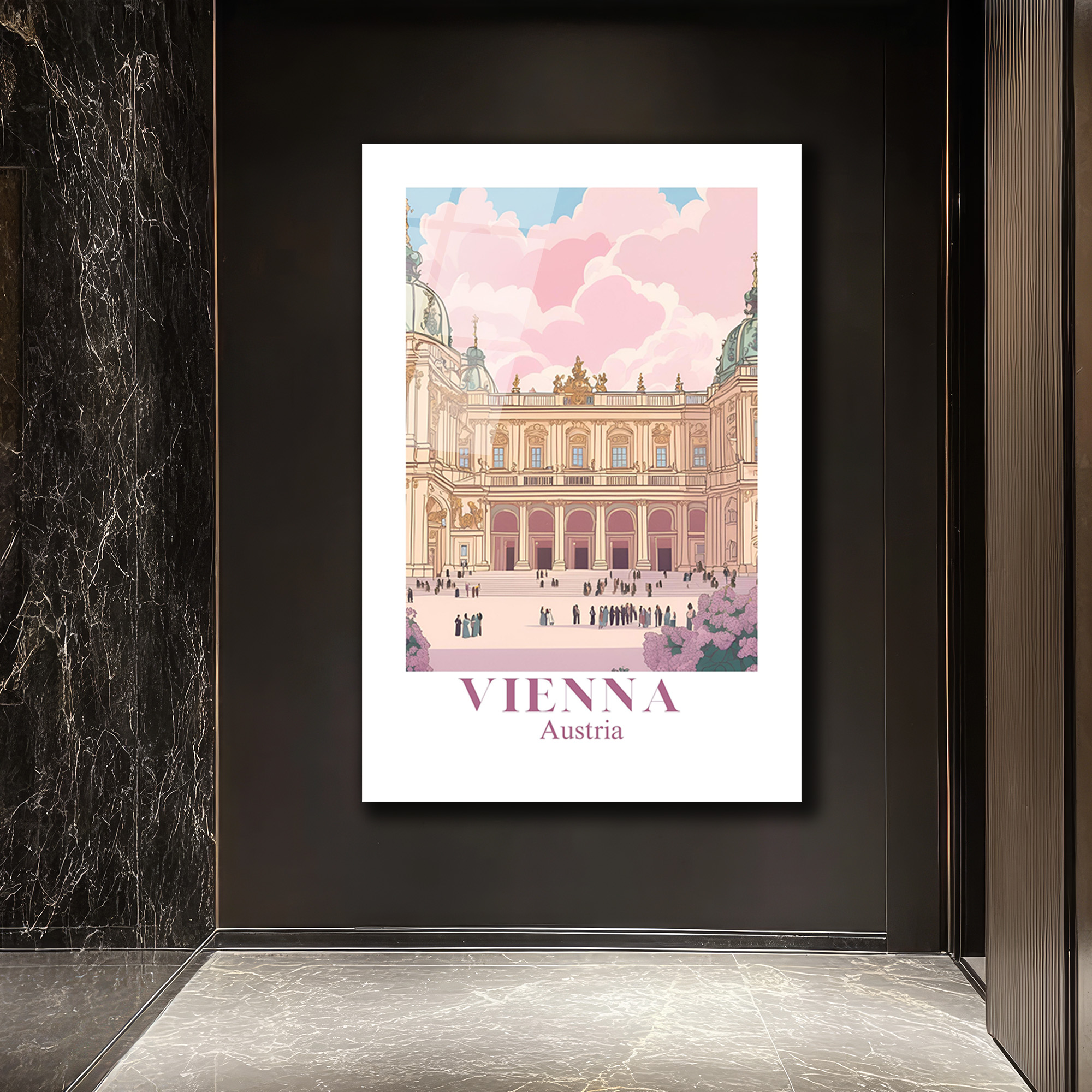 Viyana'nın Büyüsü: Schönbrunn Sarayı Temalı Modern Cam Tablo - Glazella Viyana'nın Büyüsü: Schönbrunn Sarayı Temalı Modern Cam Tablo - Glazella