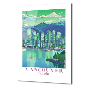 Vancouver Şehir Manzarası Cam Tablo - Kanada'nın Doğal Güzelliği - Glazella Vancouver Şehir Manzarası Cam Tablo - Kanada'nın Doğal Güzelliği - Glazella