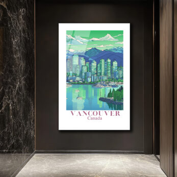 Vancouver Şehir Manzarası Cam Tablo - Kanada'nın Doğal Güzelliği - Glazella Vancouver Şehir Manzarası Cam Tablo - Kanada'nın Doğal Güzelliği - Glazella