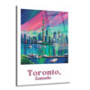 Toronto Gökkuşağı Manzarası Cam Tablo | Şehir ve Deniz Havası - Glazella Toronto Gökkuşağı Manzarası Cam Tablo | Şehir ve Deniz Havası - Glazella