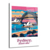 Sydney Manzaralı Modern Cam Tablo – Avustralya Seyahat Sanatı - Glazella