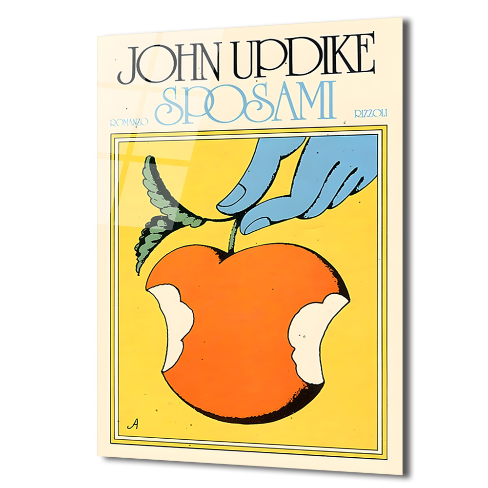 John Updike Sposami Vintage Kitap Kapağı Cam Tablo - Glazella John Updike Sposami Vintage Kitap Kapağı Cam Tablo - Glazella