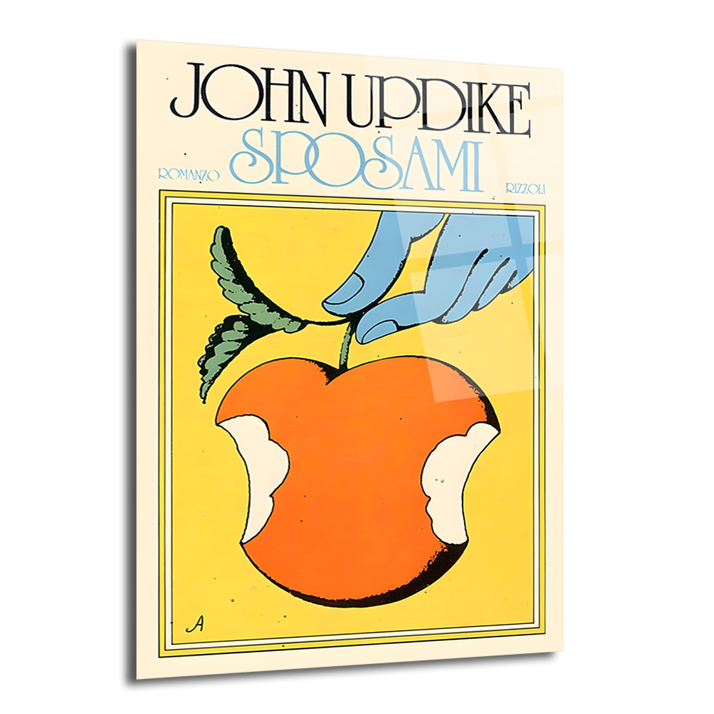 John Updike Sposami Vintage Kitap Kapağı Cam Tablo - Glazella John Updike Sposami Vintage Kitap Kapağı Cam Tablo - Glazella