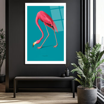 Zarif Pembe Flamingo Cam Tablo: Modern Evlere Tropikal Dokunuş - Glazella Zarif Pembe Flamingo Cam Tablo: Modern Evlere Tropikal Dokunuş - Glazella