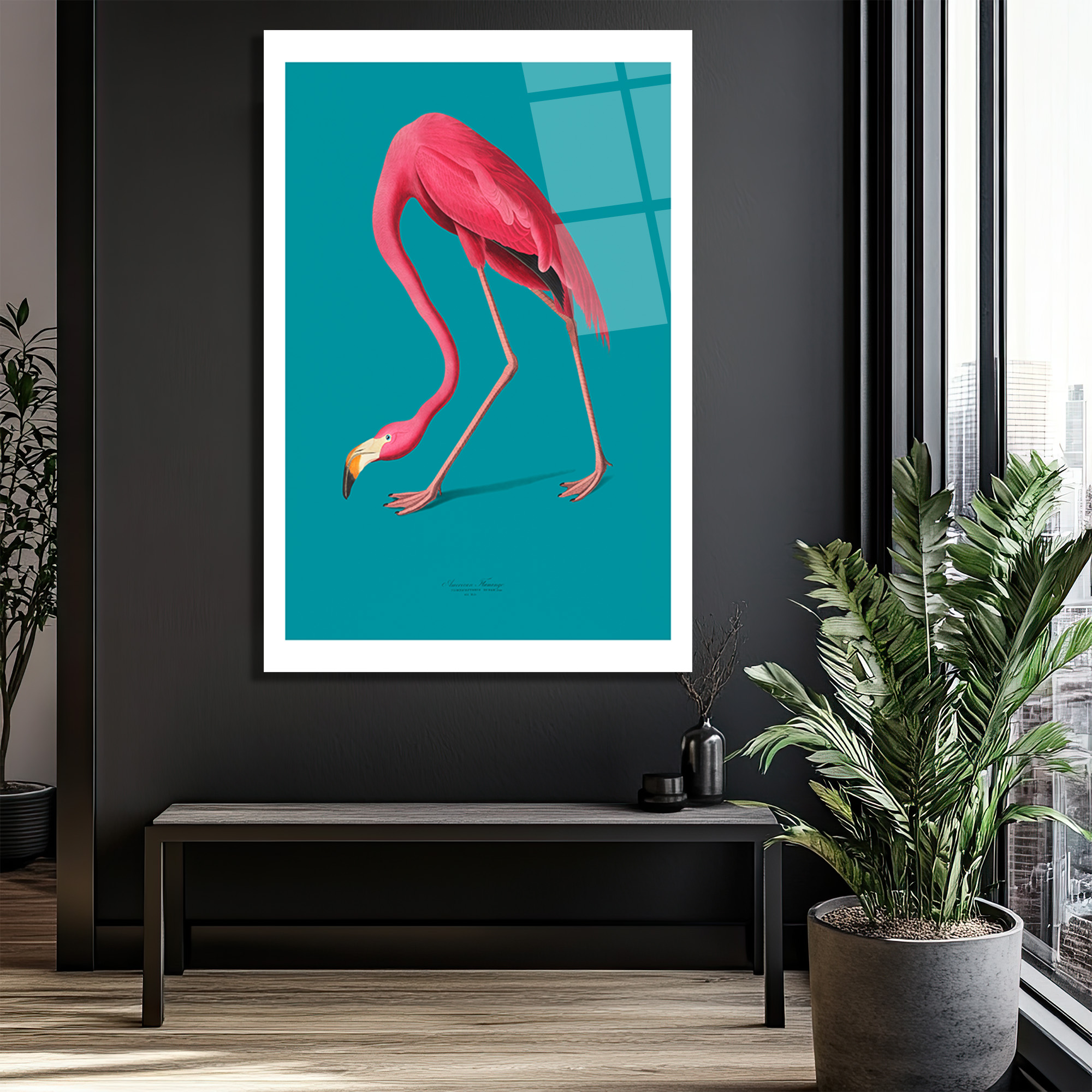 Zarif Pembe Flamingo Cam Tablo: Modern Evlere Tropikal Dokunuş - Glazella Zarif Pembe Flamingo Cam Tablo: Modern Evlere Tropikal Dokunuş - Glazella