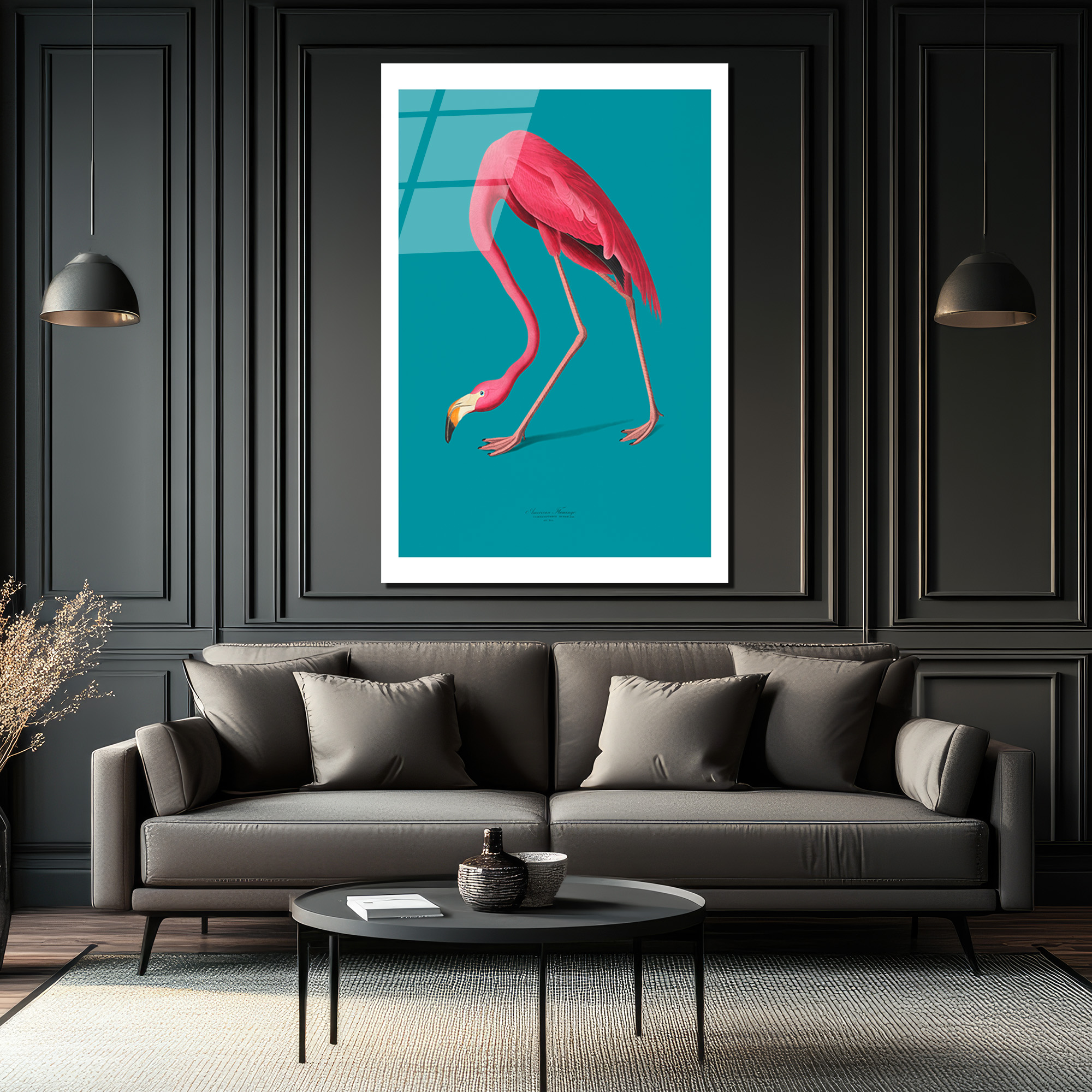 Zarif Pembe Flamingo Cam Tablo: Modern Evlere Tropikal Dokunuş - Glazella Zarif Pembe Flamingo Cam Tablo: Modern Evlere Tropikal Dokunuş - Glazella