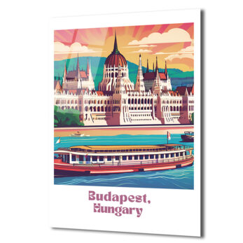 Budapeşte Parlamento Binası Manzaralı Modern Cam Tablo - Glazella Budapeşte Parlamento Binası Manzaralı Modern Cam Tablo - Glazella