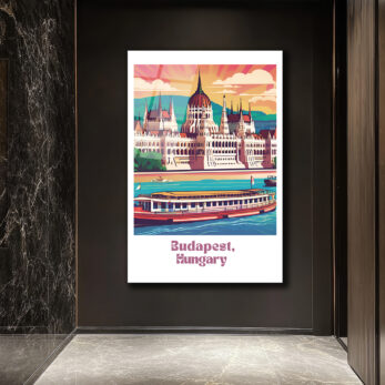Budapeşte Parlamento Binası Manzaralı Modern Cam Tablo - Glazella Budapeşte Parlamento Binası Manzaralı Modern Cam Tablo - Glazella