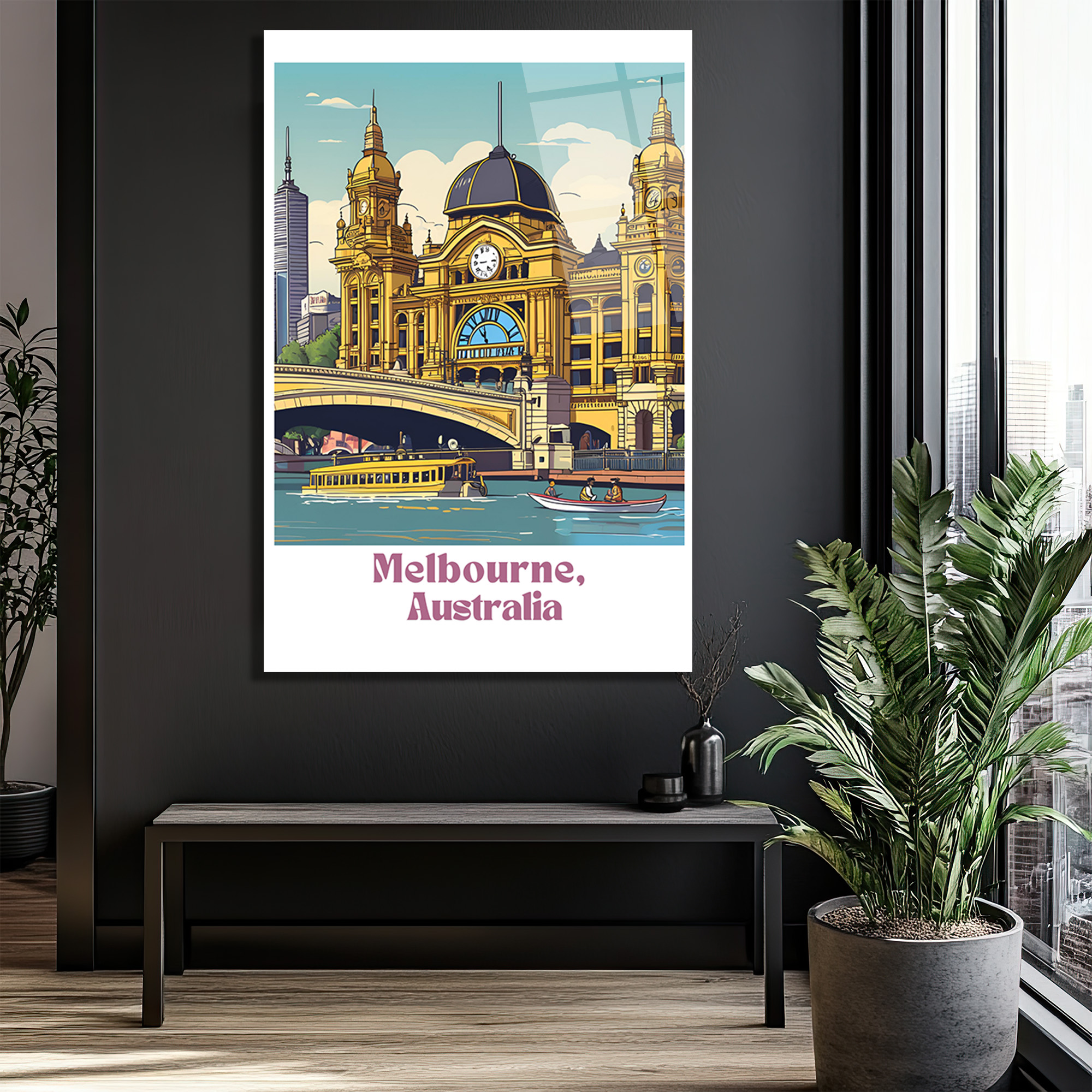 Melbourne Flinders Street İstasyonu Cam Tablo: Şehrin Kalbi Evinizde - Glazella Melbourne Flinders Street İstasyonu Cam Tablo: Şehrin Kalbi Evinizde - Glazella