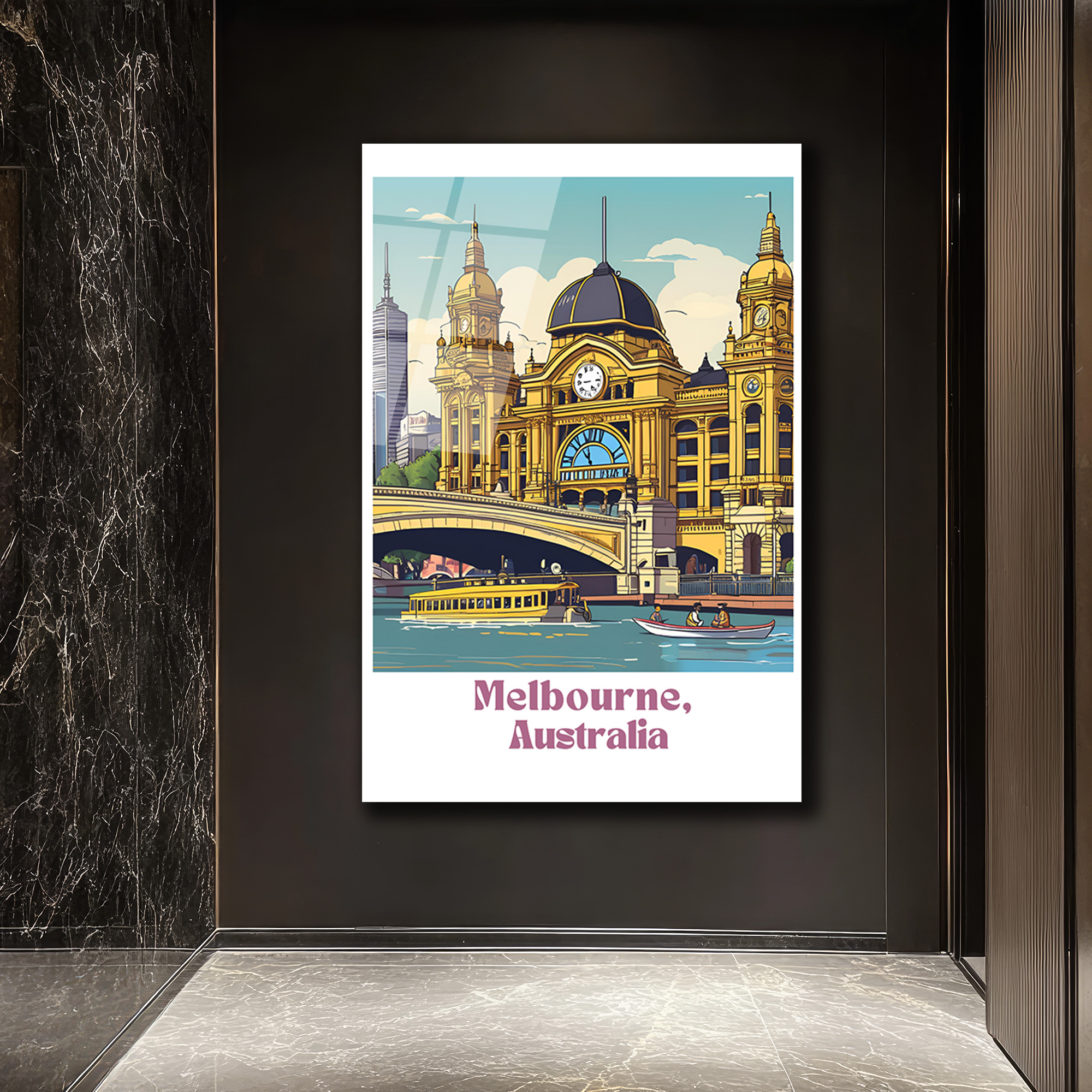 Melbourne Flinders Street İstasyonu Cam Tablo: Şehrin Kalbi Evinizde - Glazella Melbourne Flinders Street İstasyonu Cam Tablo: Şehrin Kalbi Evinizde - Glazella