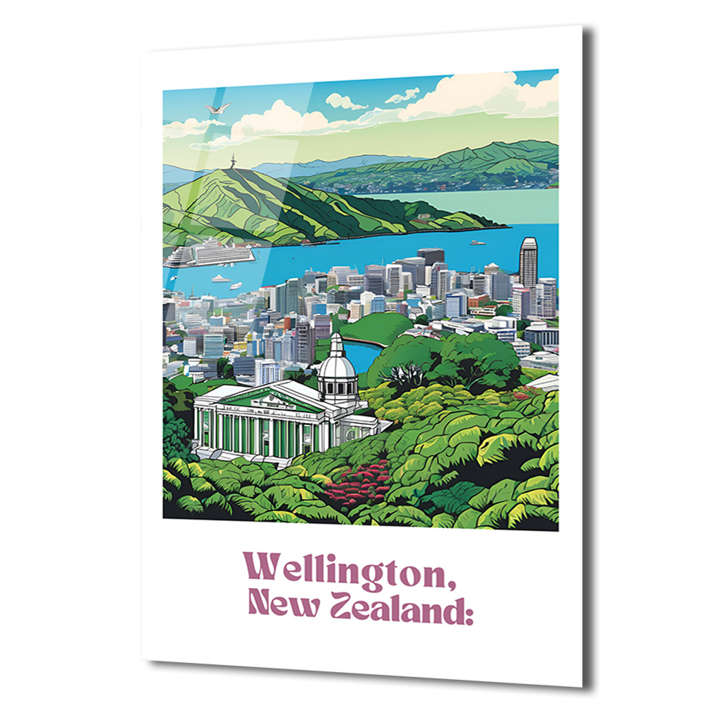 Wellington, Yeni Zelanda Manzarası Cam Tablo: Okyanus Esintisi - Glazella Wellington, Yeni Zelanda Manzarası Cam Tablo: Okyanus Esintisi - Glazella