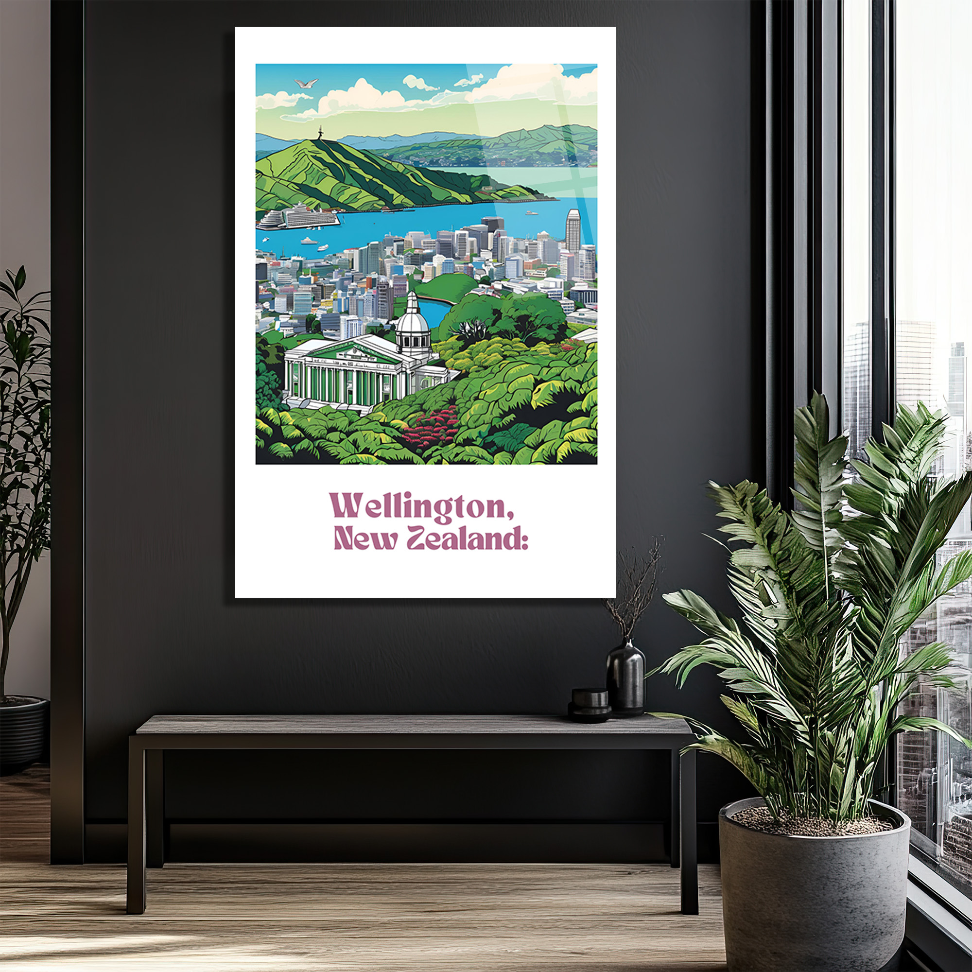 Wellington, Yeni Zelanda Manzarası Cam Tablo: Okyanus Esintisi - Glazella Wellington, Yeni Zelanda Manzarası Cam Tablo: Okyanus Esintisi - Glazella