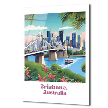 Brisbane Şehir Manzarası Modern Cam Tablo - Avustralya Temalı Duvar Sanatı - Glazella Brisbane Şehir Manzarası Modern Cam Tablo - Avustralya Temalı Duvar Sanatı - Glazella