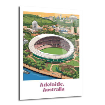 Adelaide Oval Stadyumu Manzarası Modern Cam Tablo - Glazella