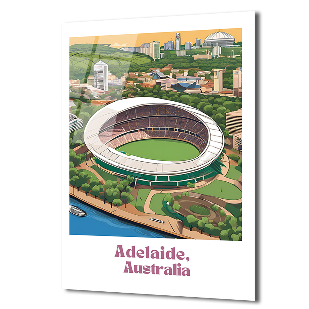 Adelaide Oval Stadyumu Manzarası Modern Cam Tablo - Glazella Adelaide Oval Stadyumu Manzarası Modern Cam Tablo - Glazella