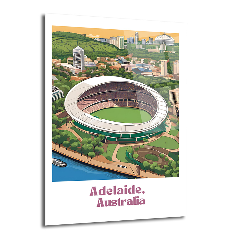 Adelaide Oval Stadyumu Manzarası Modern Cam Tablo - Glazella Adelaide Oval Stadyumu Manzarası Modern Cam Tablo - Glazella