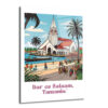 Dar es Salaam Tanzania Tropikal Cennet Cam Tablo - Glazella Dar es Salaam Tanzania Tropikal Cennet Cam Tablo - Glazella