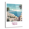 Cezayir Sahili Manzarası Cam Tablo - Algiers Nostaljik Sanat - Glazella Cezayir Sahili Manzarası Cam Tablo - Algiers Nostaljik Sanat - Glazella