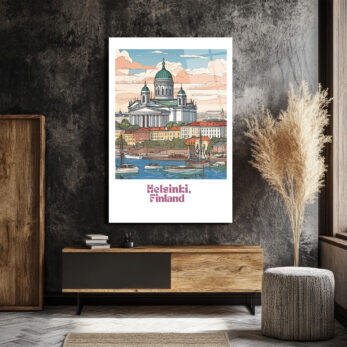 Helsinki Finlandiya Katedrali Manzaralı Sanatsal Cam Tablo - Glazella Helsinki Finlandiya Katedrali Manzaralı Sanatsal Cam Tablo - Glazella