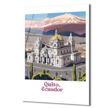 Quito, Ekvador Manzarası Cam Tablo - Şehrin Büyüsü Duvarınızda - Glazella Quito, Ekvador Manzarası Cam Tablo - Şehrin Büyüsü Duvarınızda - Glazella