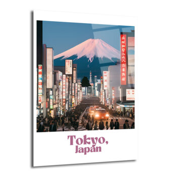 Tokyo Fuji Manzarası Cam Tablo - Japonya Şehir Sanatı - Glazella