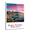 Cape Town Gün Batımı Panoraması Cam Tablo - Glazella