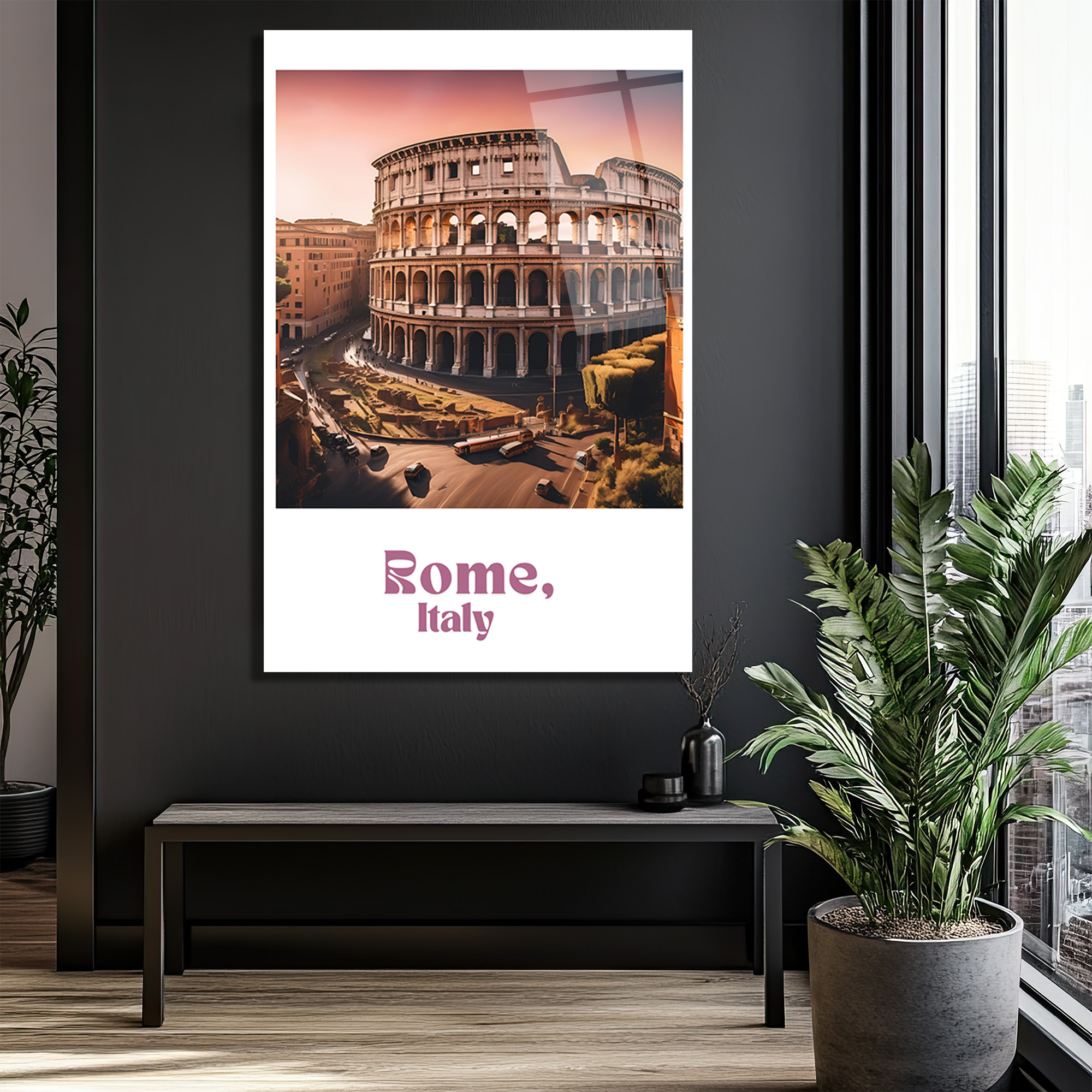 Roma Kolezyum Günbatımı Cam Tablo - Tarihi Dokunuşla Modern Duvar Sanatı - Glazella Roma Kolezyum Günbatımı Cam Tablo - Tarihi Dokunuşla Modern Duvar Sanatı - Glazella