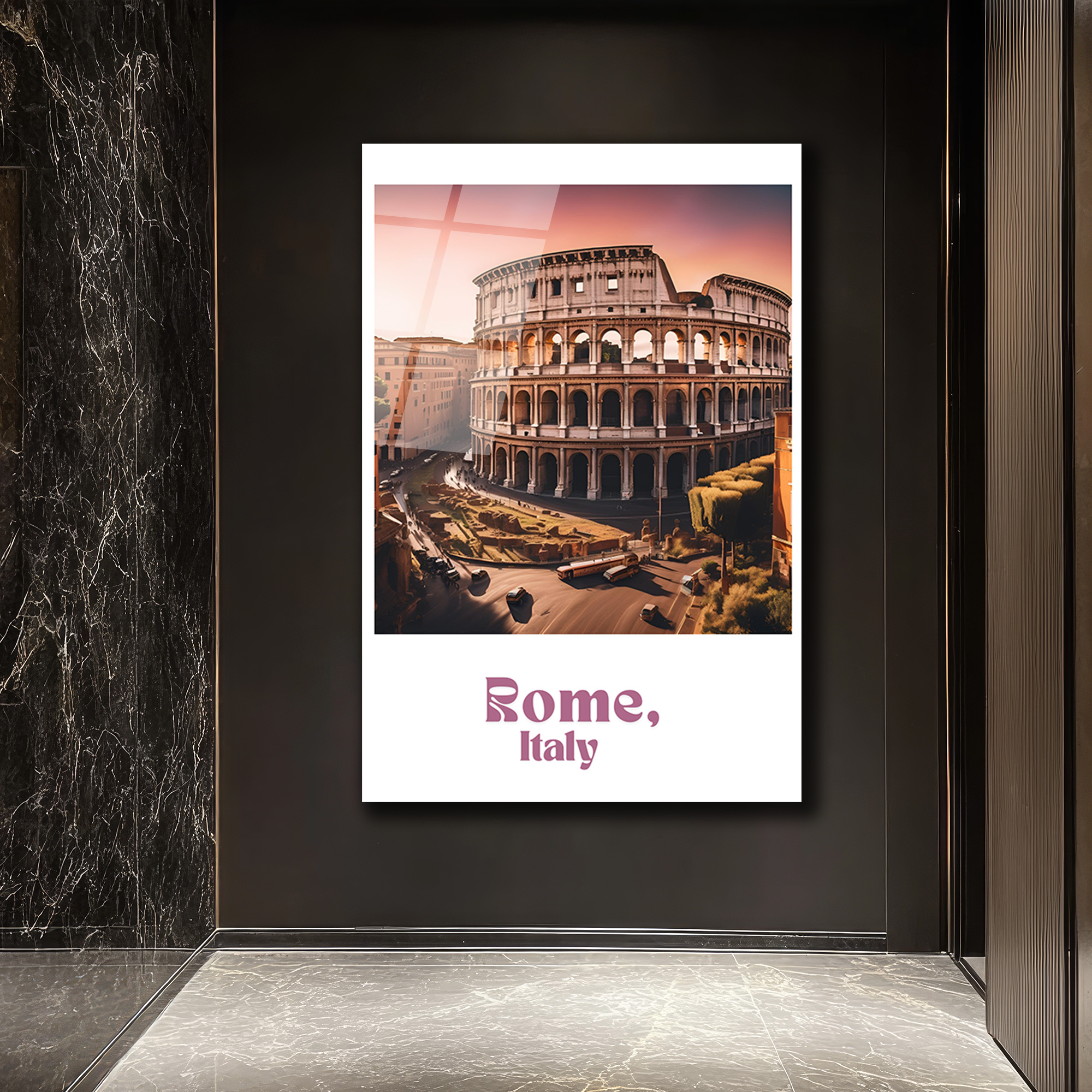 Roma Kolezyum Günbatımı Cam Tablo - Tarihi Dokunuşla Modern Duvar Sanatı - Glazella Roma Kolezyum Günbatımı Cam Tablo - Tarihi Dokunuşla Modern Duvar Sanatı - Glazella