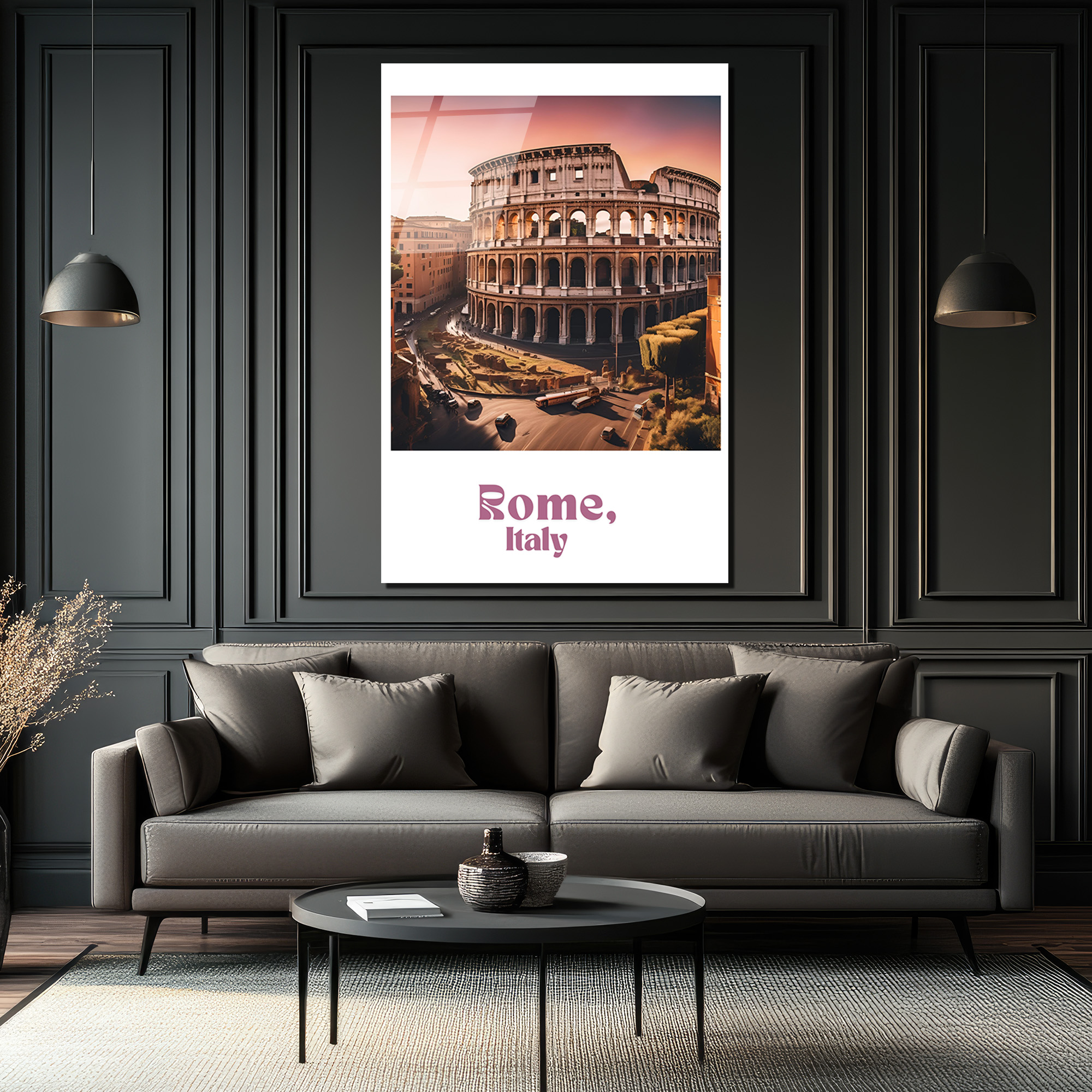 Roma Kolezyum Günbatımı Cam Tablo - Tarihi Dokunuşla Modern Duvar Sanatı - Glazella Roma Kolezyum Günbatımı Cam Tablo - Tarihi Dokunuşla Modern Duvar Sanatı - Glazella