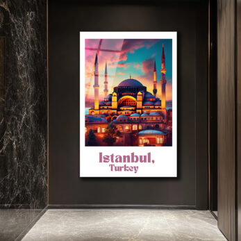İstanbul'un Renkli Ruhunu Yansıtan Cam Tablo: Büyülü Gün Batımı - Glazella İstanbul'un Renkli Ruhunu Yansıtan Cam Tablo: Büyülü Gün Batımı - Glazella