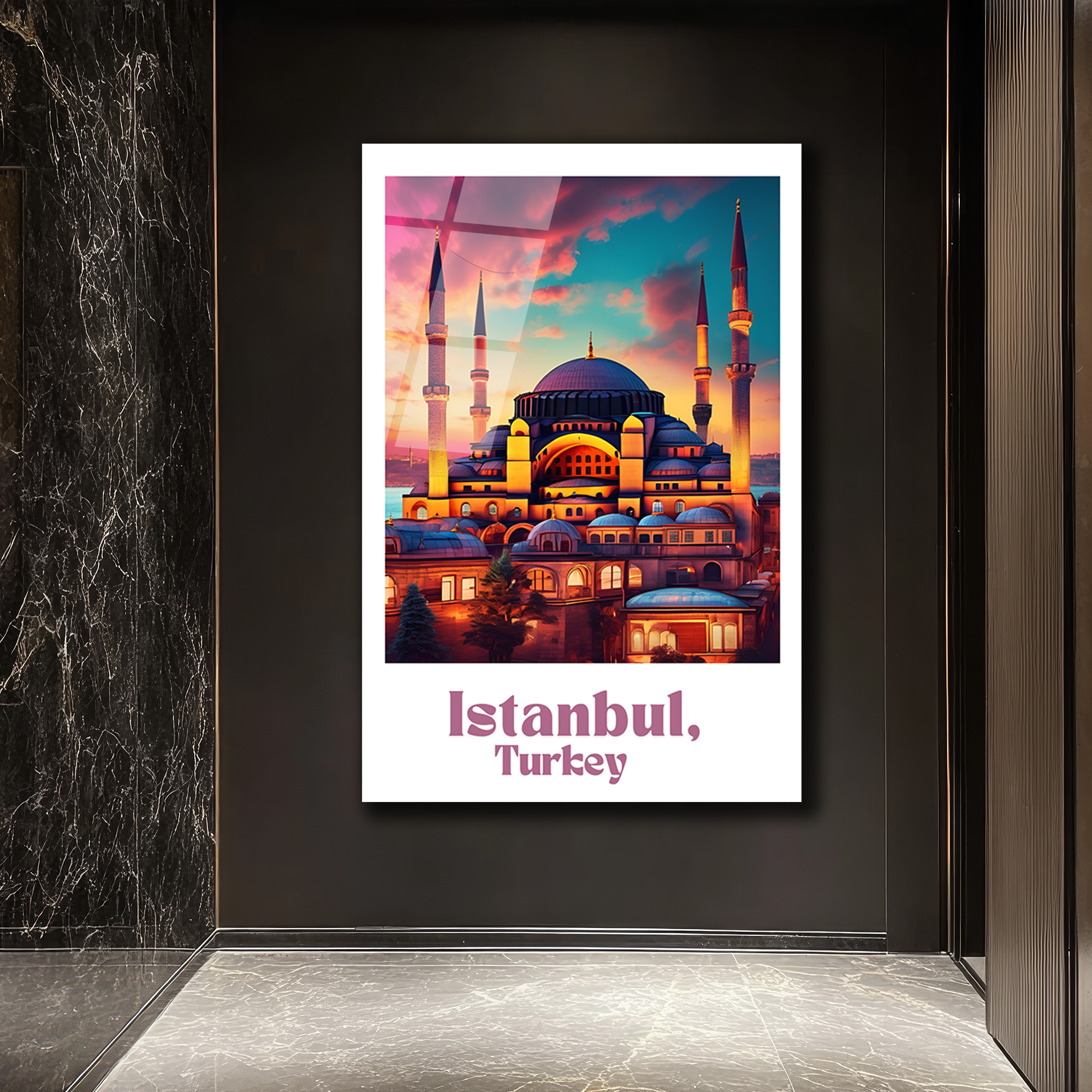 İstanbul'un Renkli Ruhunu Yansıtan Cam Tablo: Büyülü Gün Batımı - Glazella İstanbul'un Renkli Ruhunu Yansıtan Cam Tablo: Büyülü Gün Batımı - Glazella