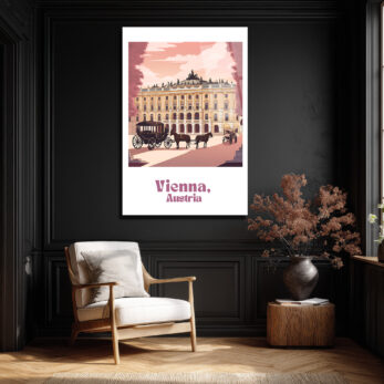 Viyana'nın Romantik Ruhu: Hofburg Sarayı Atlı Fayton Cam Tablo - Glazella Viyana'nın Romantik Ruhu: Hofburg Sarayı Atlı Fayton Cam Tablo - Glazella