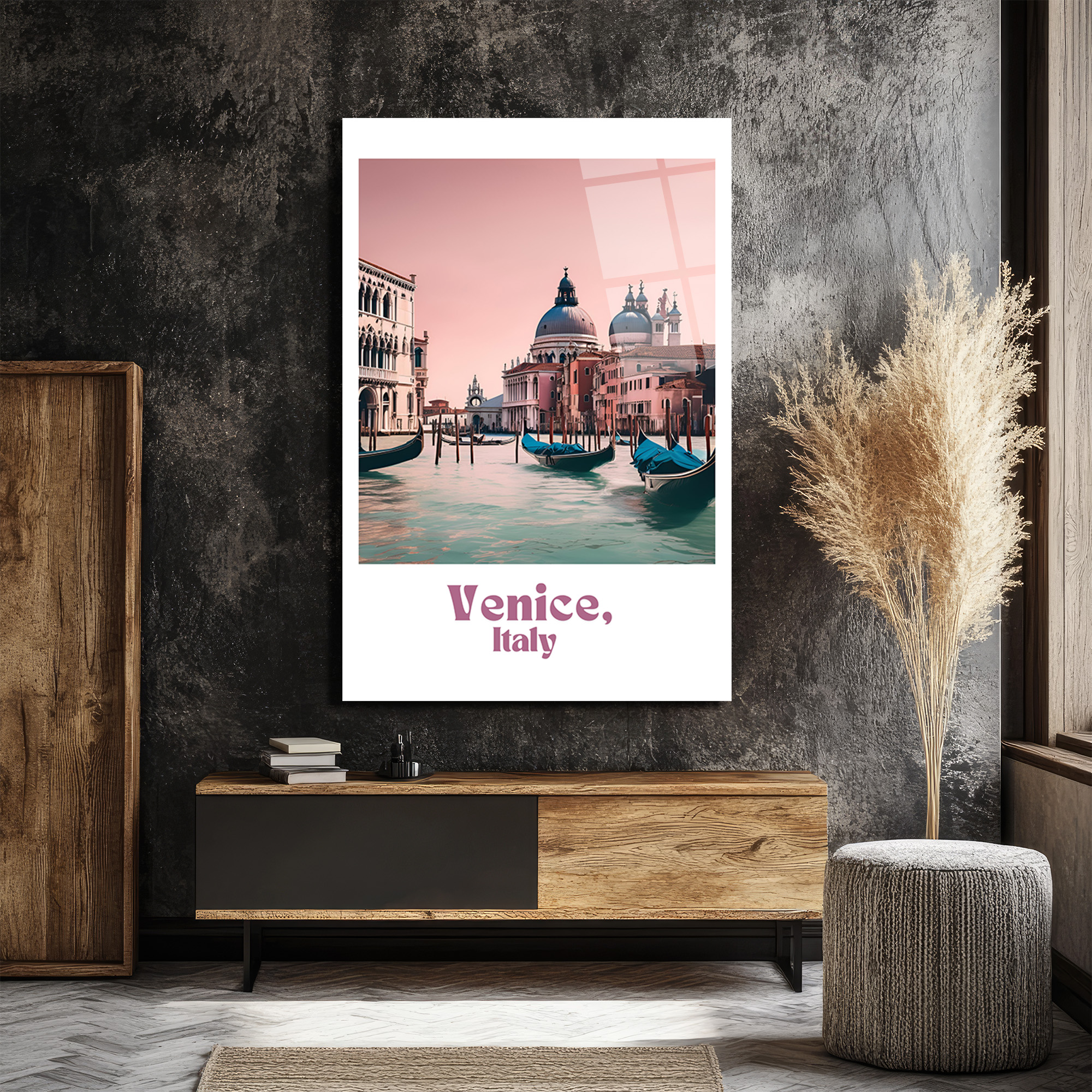 Venedik Gün Batımı Cam Tablo - Romantik İtalya Manzarası - Glazella Venedik Gün Batımı Cam Tablo - Romantik İtalya Manzarası - Glazella