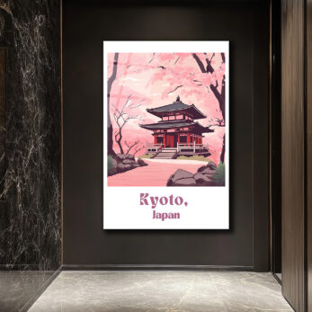 Kyoto Japon Kiraz Çiçekleri Manzarası Cam Tablo - Glazella Kyoto Japon Kiraz Çiçekleri Manzarası Cam Tablo - Glazella