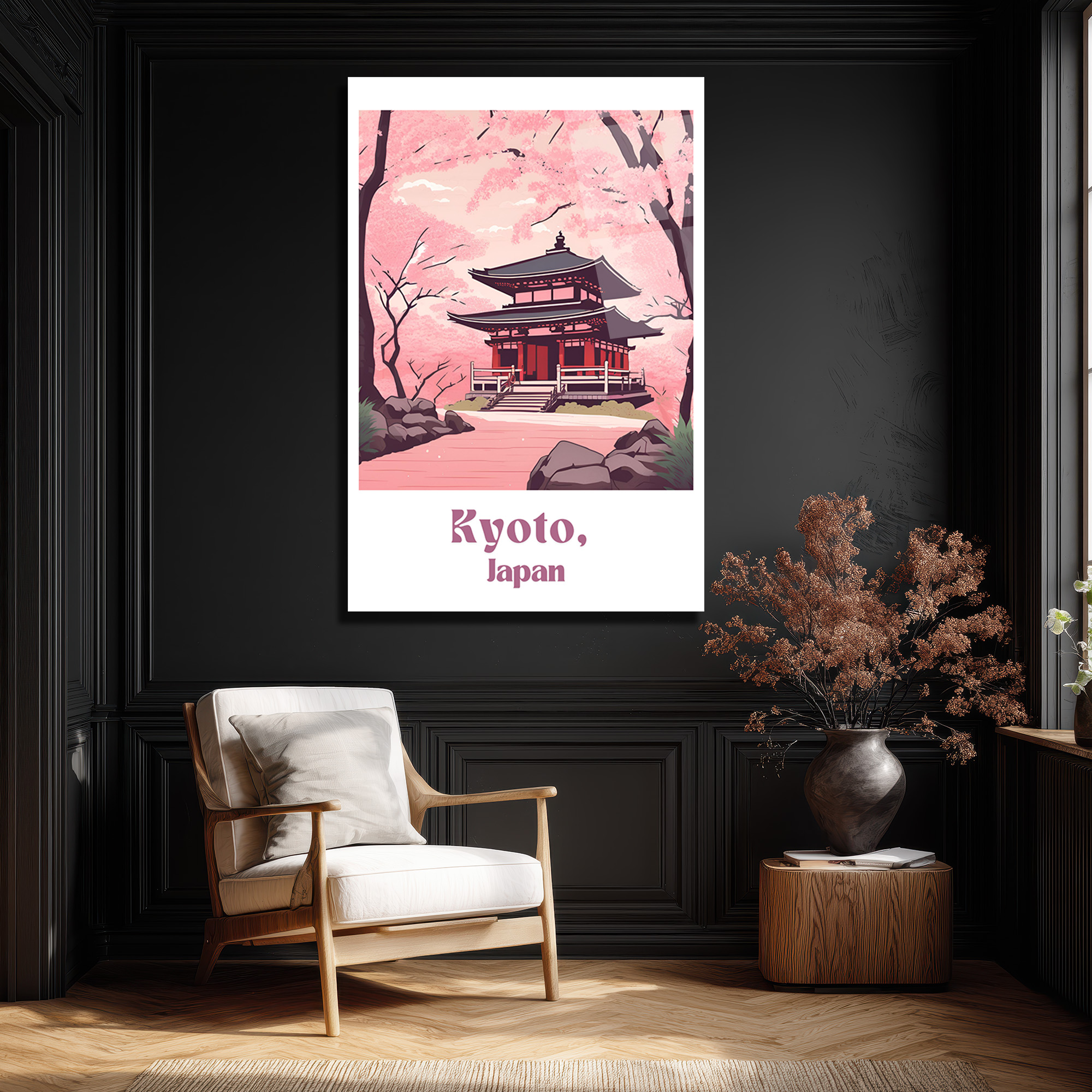 Kyoto Japon Kiraz Çiçekleri Manzarası Cam Tablo - Glazella Kyoto Japon Kiraz Çiçekleri Manzarası Cam Tablo - Glazella