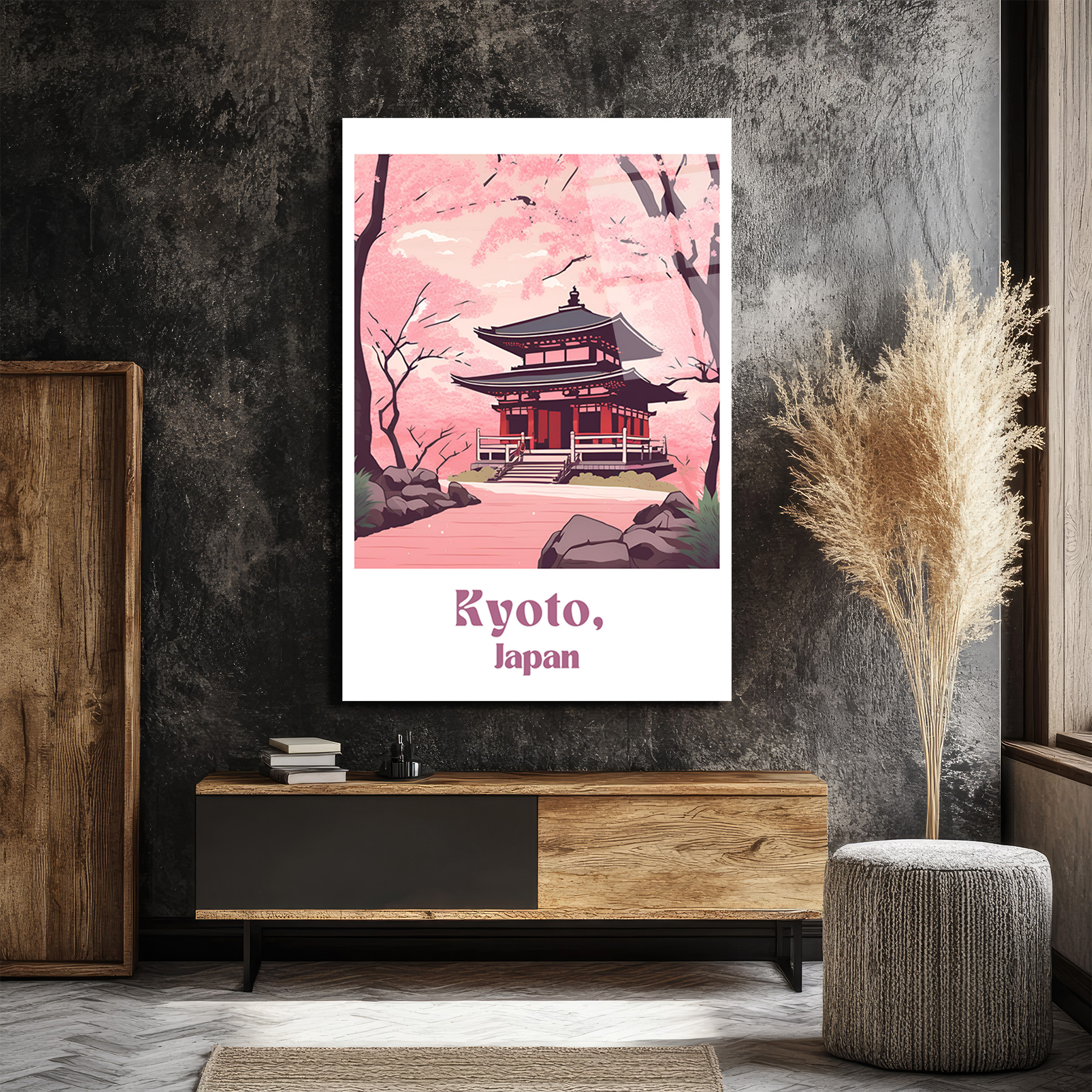 Kyoto Japon Kiraz Çiçekleri Manzarası Cam Tablo - Glazella Kyoto Japon Kiraz Çiçekleri Manzarası Cam Tablo - Glazella