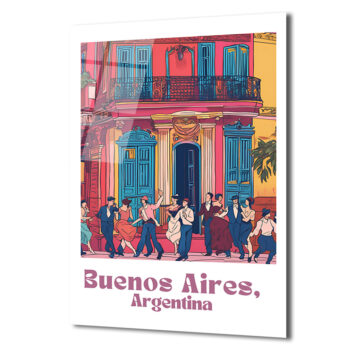 Buenos Aires Tango Rüyası Temalı Cam Tablo - Glazella Buenos Aires Tango Rüyası Temalı Cam Tablo - Glazella