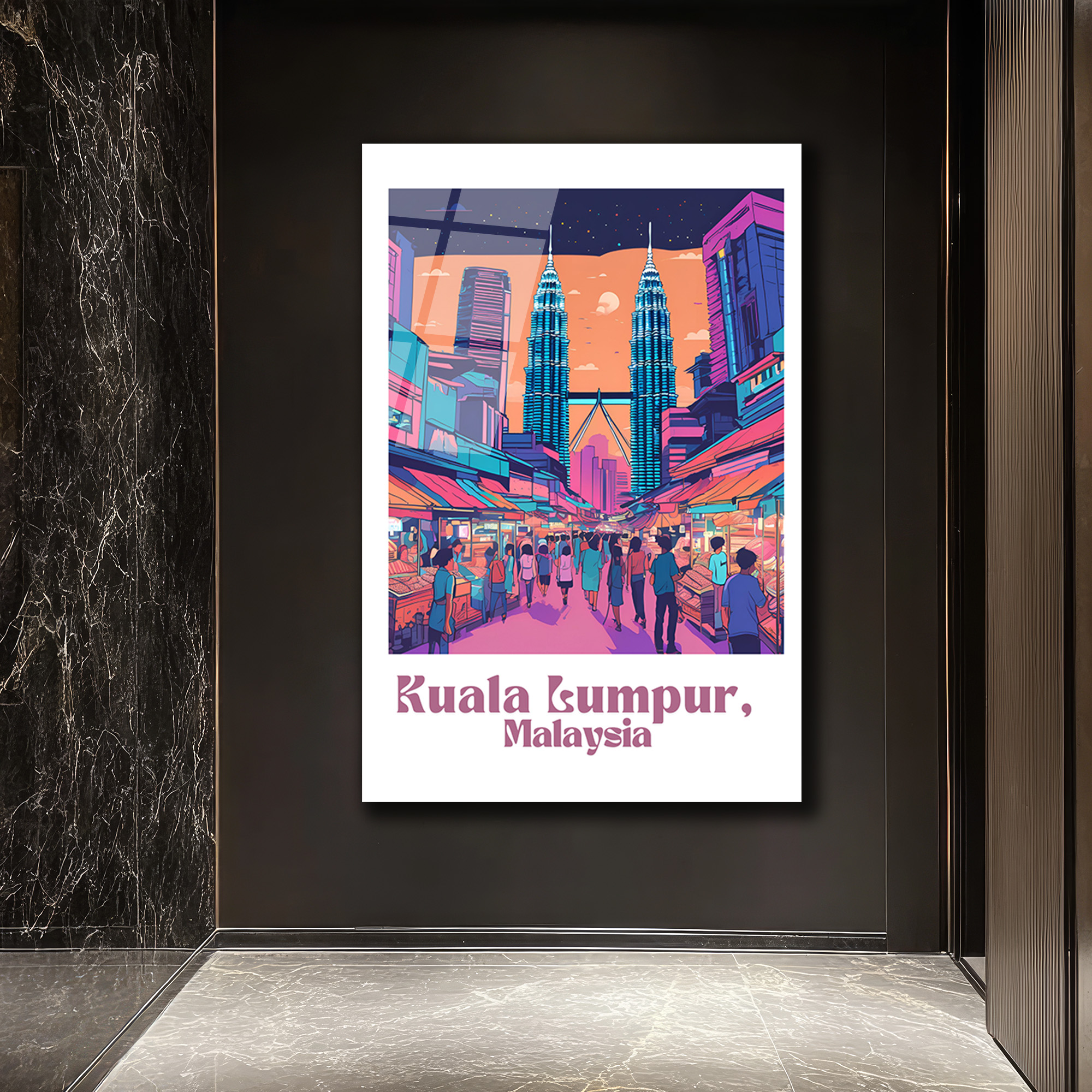 Kuala Lumpur Rüyası Cam Tablo | Malezya Şehri Sanatı - Glazella Kuala Lumpur Rüyası Cam Tablo | Malezya Şehri Sanatı - Glazella
