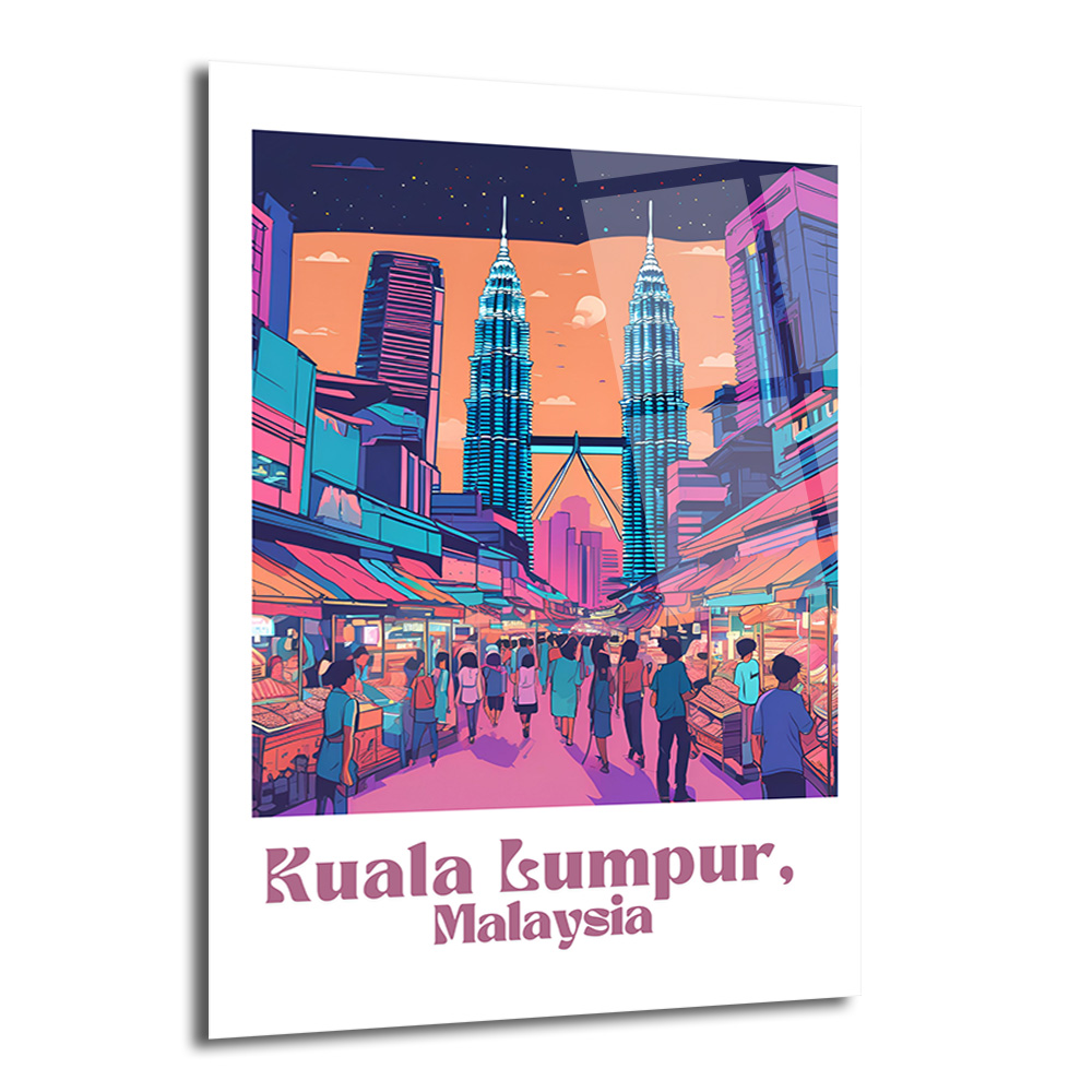 Kuala Lumpur Rüyası Cam Tablo | Malezya Şehri Sanatı - Glazella Kuala Lumpur Rüyası Cam Tablo | Malezya Şehri Sanatı - Glazella