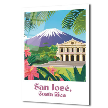 San José, Kosta Rika Tropikal Cenneti Cam Tablo - Glazella San José, Kosta Rika Tropikal Cenneti Cam Tablo - Glazella