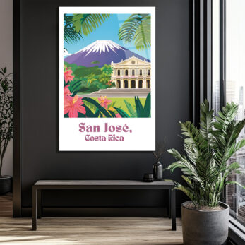 San José, Kosta Rika Tropikal Cenneti Cam Tablo - Glazella San José, Kosta Rika Tropikal Cenneti Cam Tablo - Glazella