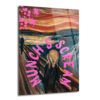 Munch's Scream Pop Art Cam Tablo: Çığlığın Modern Yorumu - Glazella Munch's Scream Pop Art Cam Tablo: Çığlığın Modern Yorumu - Glazella