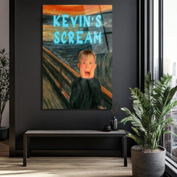 Kevin's Scream Temalı Pop Art Cam Tablo | Modern Duvar Sanatı - Glazella Kevin's Scream Temalı Pop Art Cam Tablo | Modern Duvar Sanatı - Glazella