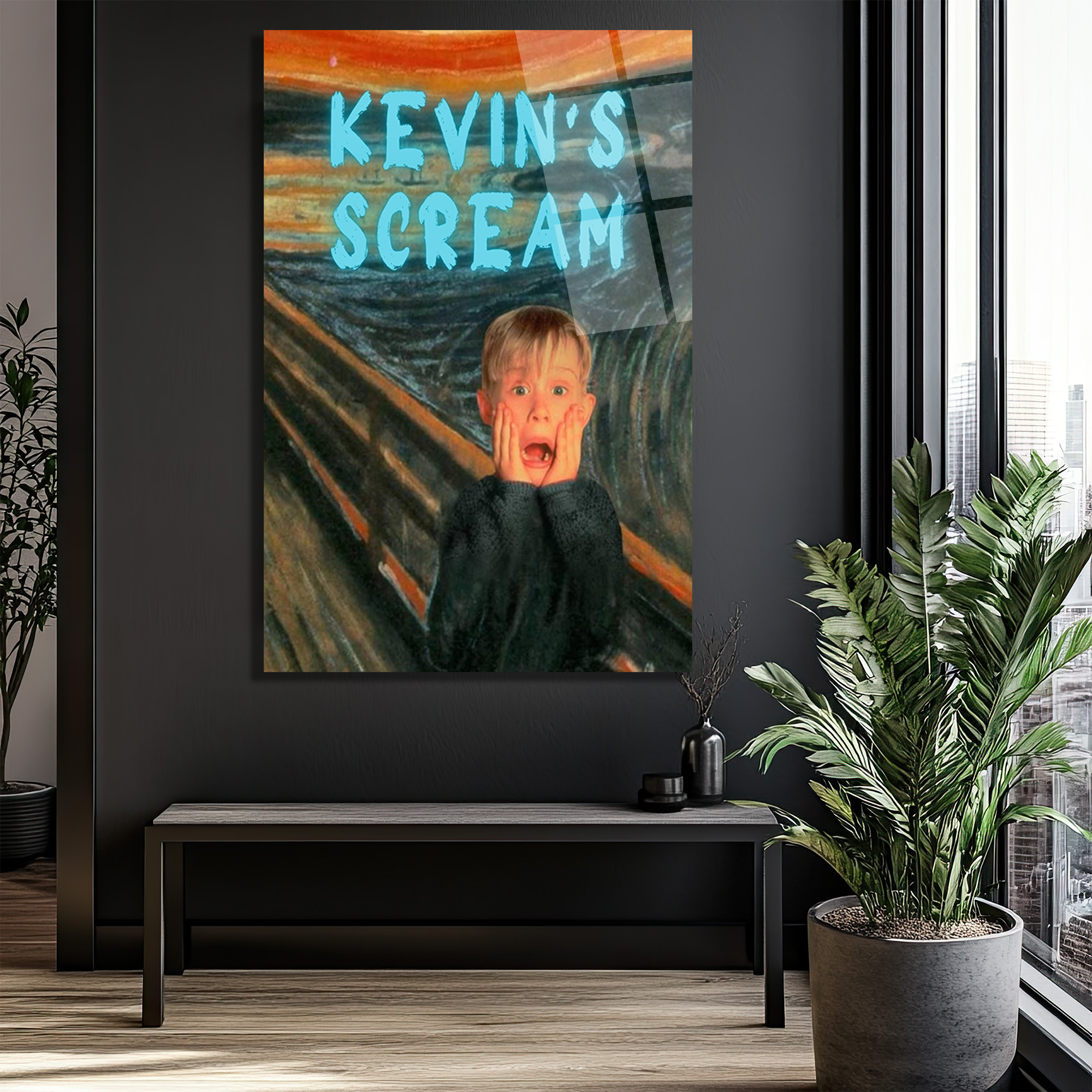 Kevin's Scream Temalı Pop Art Cam Tablo | Modern Duvar Sanatı - Glazella Kevin's Scream Temalı Pop Art Cam Tablo | Modern Duvar Sanatı - Glazella