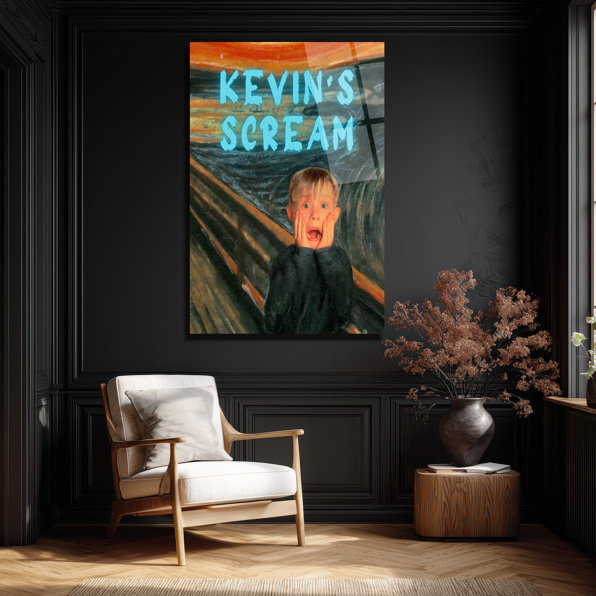 Kevin's Scream Temalı Pop Art Cam Tablo | Modern Duvar Sanatı - Glazella Kevin's Scream Temalı Pop Art Cam Tablo | Modern Duvar Sanatı - Glazella